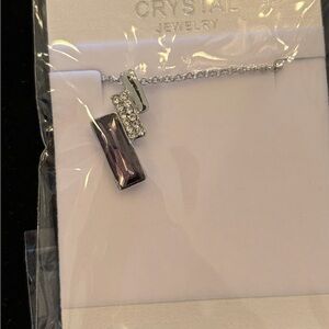 Silver and Purple Necklace